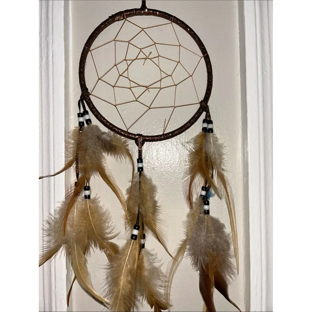 Leather Bead Dream Catchers Lot of 5 Variety Small-Large EUC